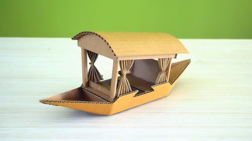 创意手工制作,用废弃硬纸板做出小船模型,做法太有创意了